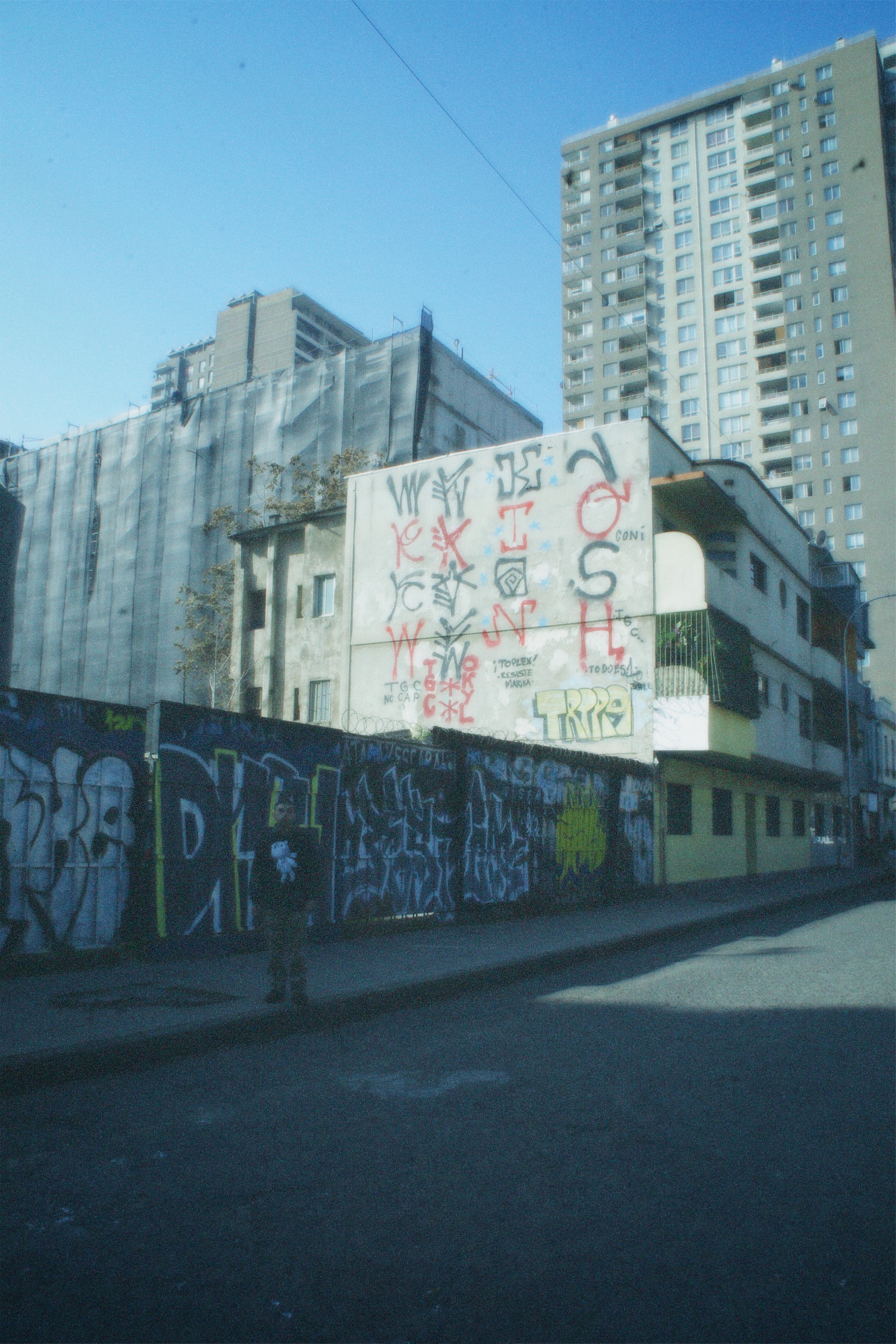 Arquitectura y grafitis de Santiago